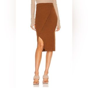 Enza Costa cashmere wrap skirt